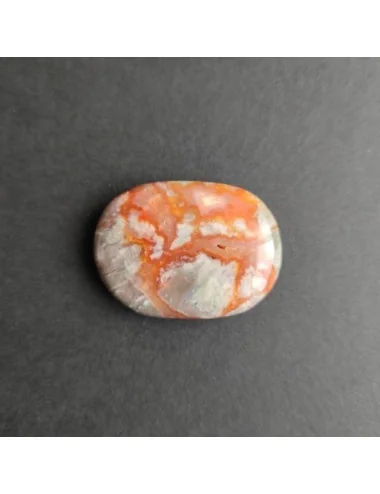 1 Galet agate rouge naturelle