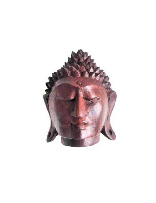 Tête de Bouddha en Bois