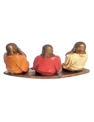 2 Statuette les 3 Bouddhas de la Sagesse