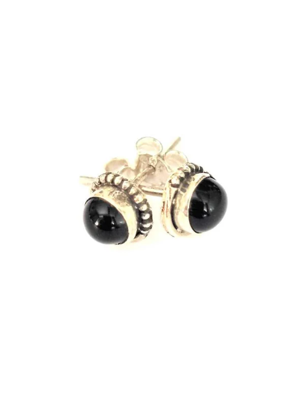 Boucles d'oreilles onyx