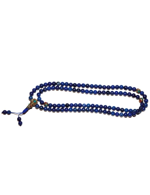 1 Mala Tibétain en lapis-lazuli