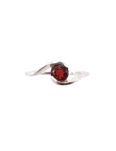 Bague grenat rouge