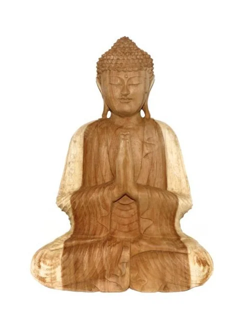 1 Bouddha en bois