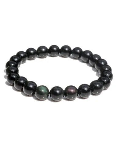 1 Bracelet obsidienne œil céleste arc-en-ciel