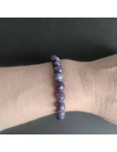 2 Bracelet lépidolite foncée