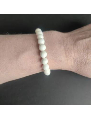 2 Bracelet nacre blanche